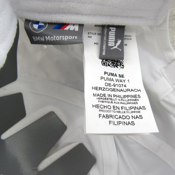 Puma BMW M Motorsport White Baseball Cap Hat Adult One Size Fit NEW - Picture 11 of 14